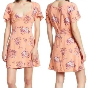 Nordstrom Abound Floral Fit and Flare Milkmaid Dress